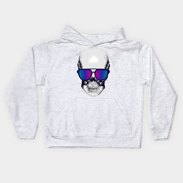 Breezy Skull Kids Hoodie by pinkstorm